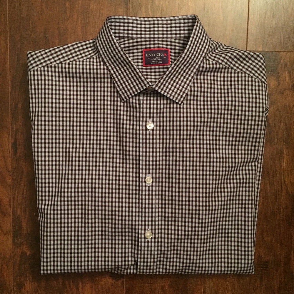 UNTUCKit Men’s Long Sleeve Wrinkle Free Shirt